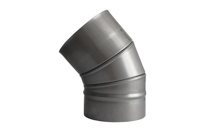 Kaminų alkūnė WADEX 115, D180 mm 45°
