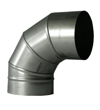 Kaminų alkūnė WADEX 116, D130 mm 90°