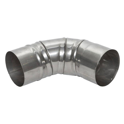 Kaminų alkūnė WADEX 116, D130 mm 90°