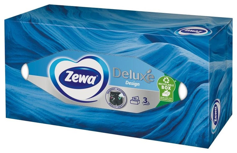Vienkartinės servetėlės ZEWA DELUXE, 3 sl., 90 vnt.