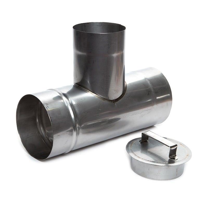 Czopuch kominowy z okrągłym otworem WADEX 112, D100 mm