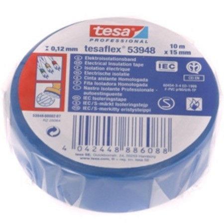 Taśma izolacyjna Tesaflex 53988, niebieska, 15 mm x 10 m