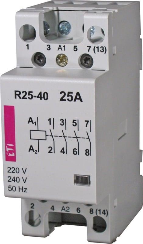 Kontaktorius ETI AC-1, R 25-40, 25A, 3kW