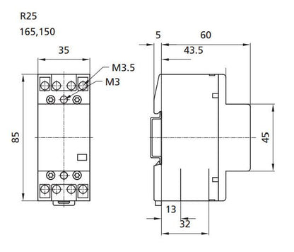 Stycznik ETI AC-1, R 25-40, 25A, 3kW
