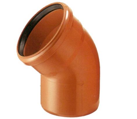 Lauko kanalizacijos alkūnė Magnaplast, Ø 200 mm, 45°
