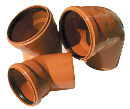 Lauko kanalizacijos alkūnė Magnaplast, Ø 200 mm, 87°