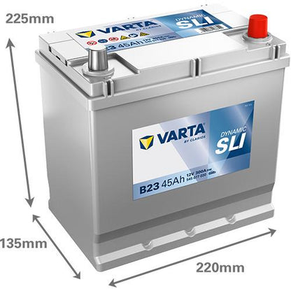 Akumuliatorius Varta SLI B23, 45 Ah, 300 A, 12 V