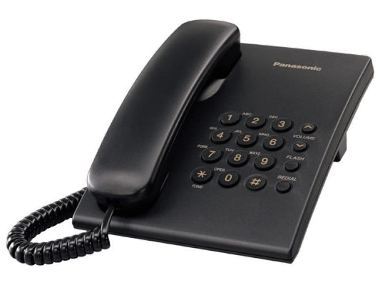 Laidinis telefonas Panasonic KX-TS500FXB, juodas