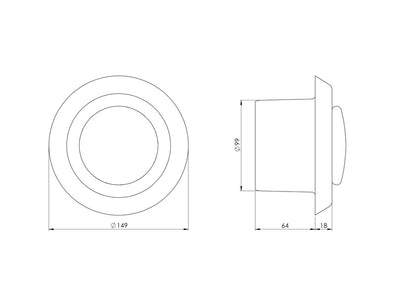Dyfuzor EUROPLAST VD100, D100