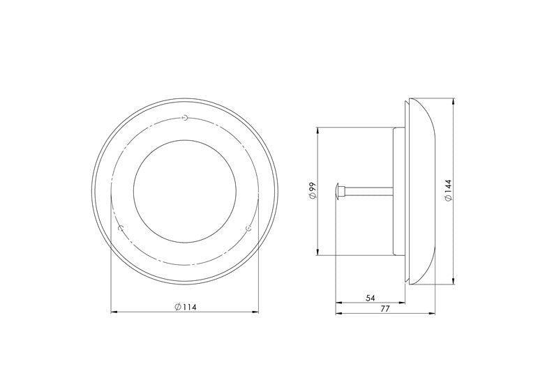 Difuzorius EUROPLAST KD100, D100