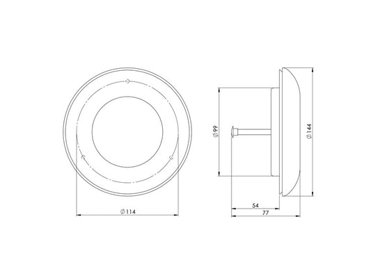 Dyfuzor EUROPLAST KD100, D100