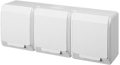Potrójne gniazdo wtykowe ELEKTRO-PLAST HERMES, IP44
