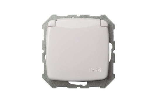 Gniazdo LIREGUS ALFA, białe, IP44