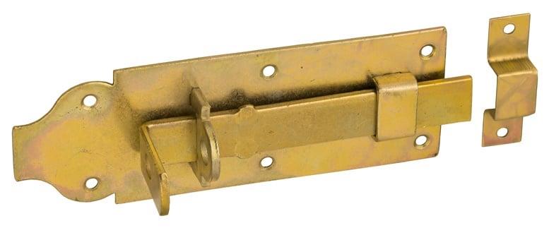 Zatrzask do drzwi Domax 611101/853601, żółty, 180 mm x 65 mm