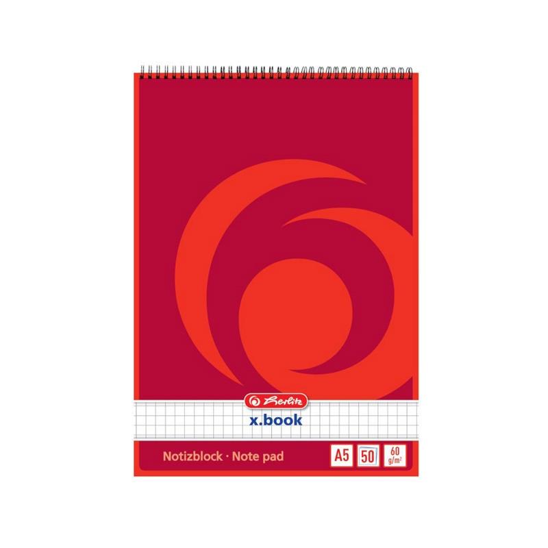 Notes Herlitz 110734 A7/50k, w kratkę, ze spiralą (10/320)