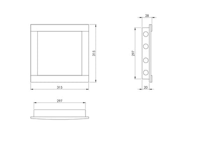Drzwiczki rewizyjne EUROPLAST PL3030, 30 x 30 cm