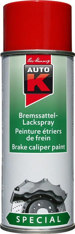 Dažai stabdžių detalėms Auto K 1233074, raudona, 400 ml
