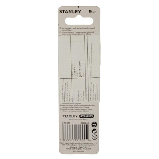 Ašmenys peiliui Stanley 0-11-300  9 mm, 10 vnt.