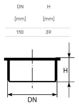 Vidaus kanalizacijos aklė HTplus, Ø 110 mm