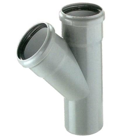 Trójnik do kanalizacji wewnętrznej HTplus, 40 / 40 mm, 45 °