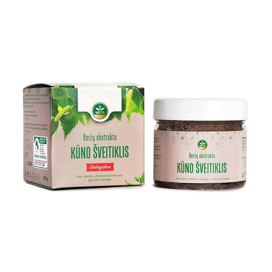 Organic Birch Extract Body Scrub Mint, 430g