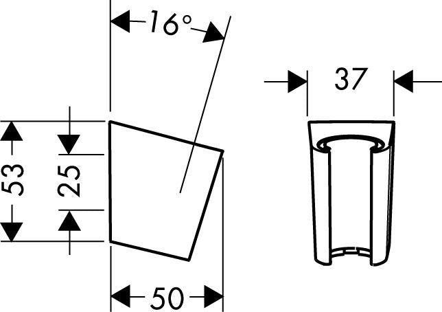 Dušo laikiklis Hansgrohe Porter S 28331000