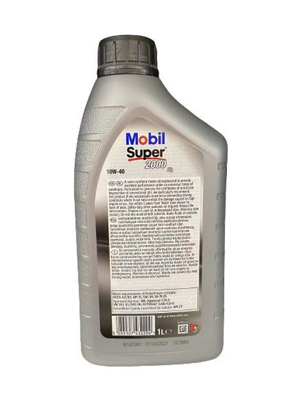 Automobilio variklio tepalas Mobil Super 2000x1, 10W-40, 1 l