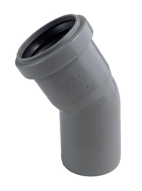 Vidaus kanalizacijos alkūnė HTplus, Ø 40 mm, 30°