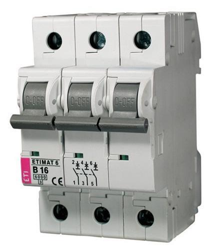 Automatinis jungiklis ETIMAT6, 3P, C, 6kA, 32 A
