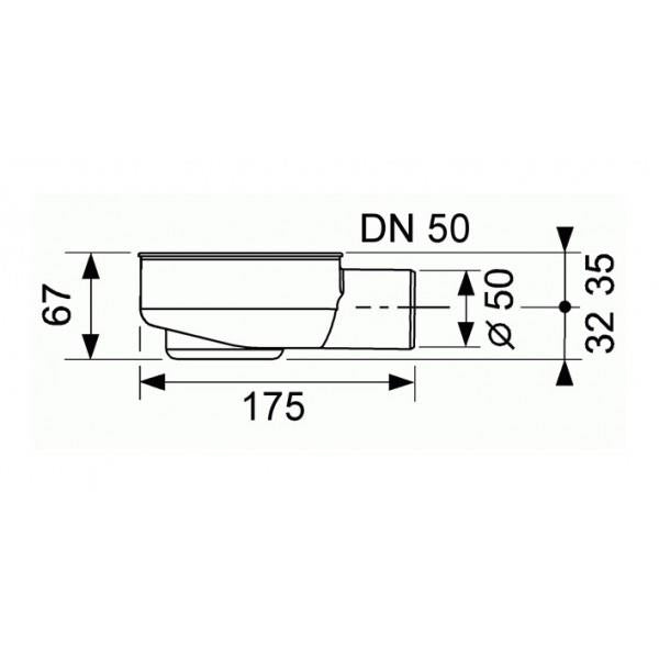 SIFONAS LATAKUI DUŠO 650000 95MM