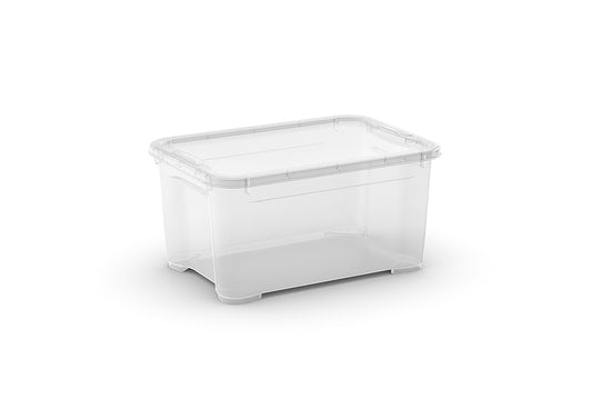 Pudełko T BOX, 14 l, przezroczyste, 38×27×19 cm
