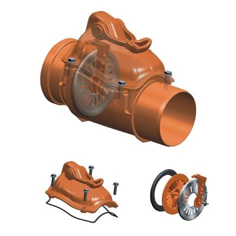 Atbulinis vožtuvas Magnaplast, Ø 110 mm