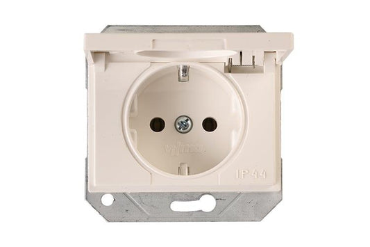 Gniazdo elektryczne VILMA XP500, białe, IP44