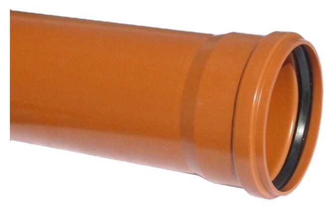 Lauko kanalizacijos vamzdis Wavin, Ø 110 mm, SN4, 0,5 m