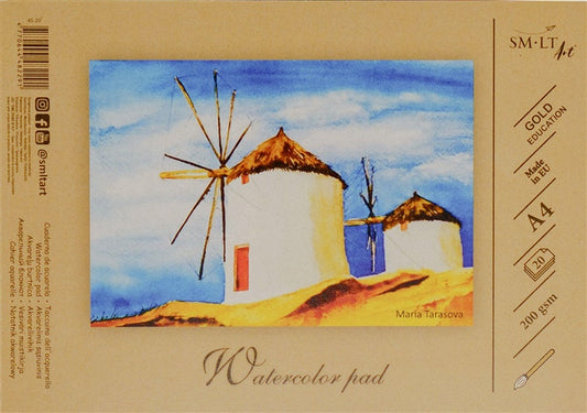 Akwarelowy szkicownik SMLT, A4, 20 arkuszy