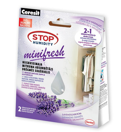 Pochłaniające wilgoć woreczki Mini Relaxing, zapach lawendy, 2x 50 g
