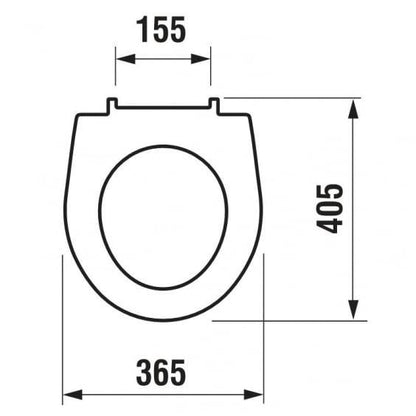 UNITAZO DANGTIS JIKA LYRA PLUS 93381, 36.5 x 40.5 cm