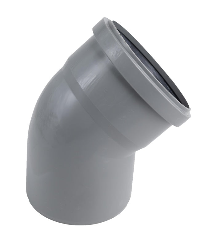 Vidaus kanalizacijos alkūnė HTplus, Ø 75 mm, 45°