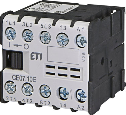 Kontaktorius ETI AC-3, CE07.10, 7.5 A, 3 kW