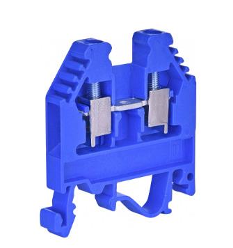 Nulinis gnybtas ETI DIN, 4 mm², 2 viet., 32 A, mėlynas