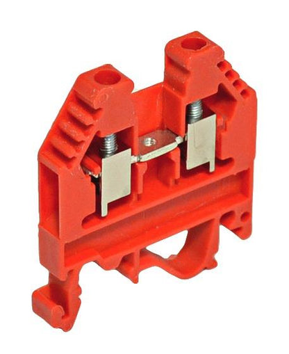 Zacisk plusowy ETI DIN, 4 mm², 2 pozycje, 32 A, czerwony