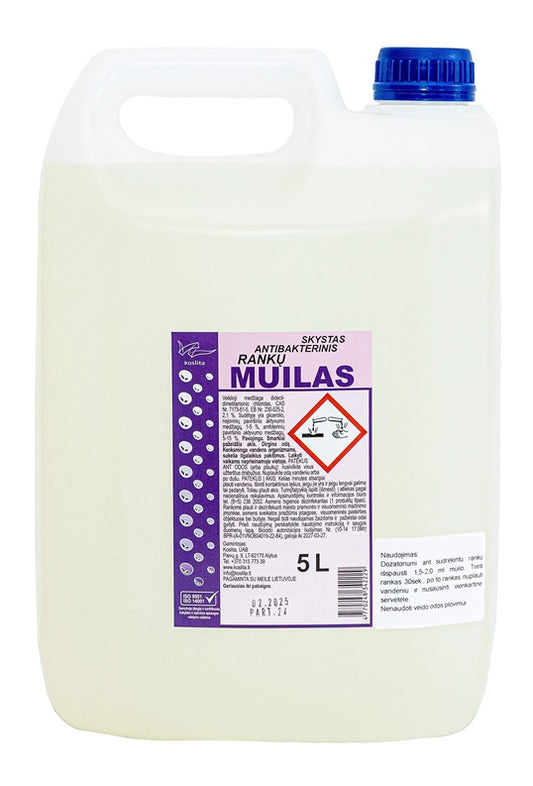 Skystas antibakterinis muilas Koslita, 5 l