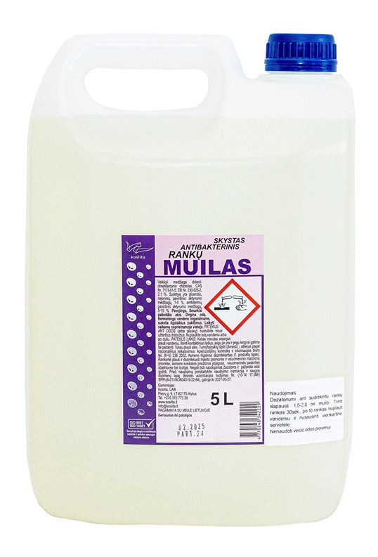 Mydło antybakteryjne w płynie Koslita, 5 l