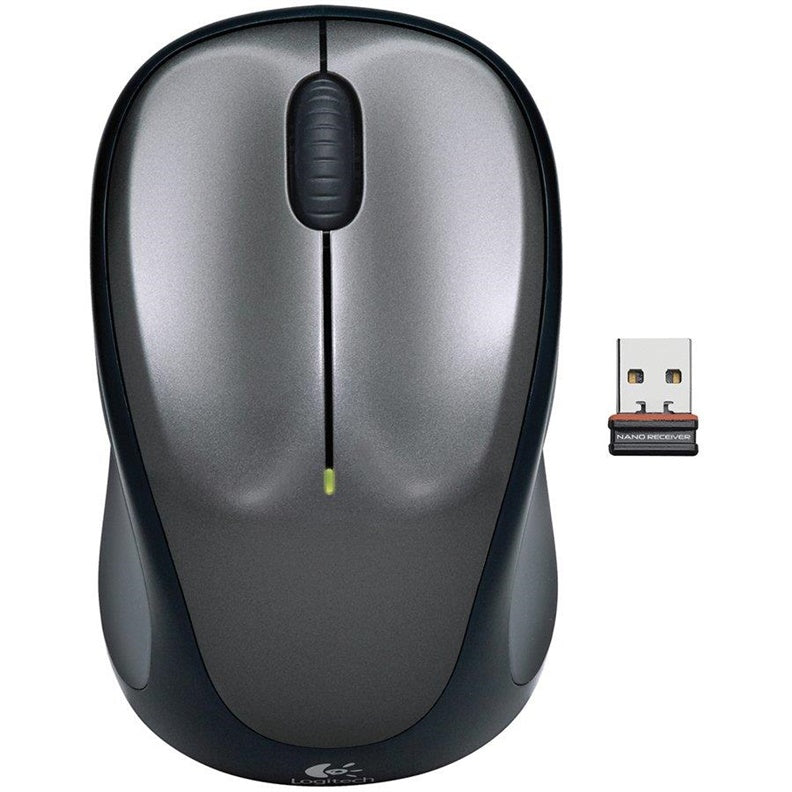 Mysz bezprzewodowa LOGITECH M235, czarna, szara