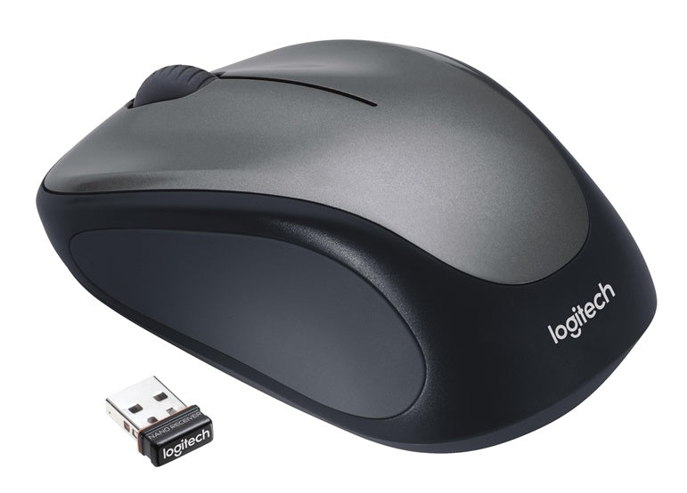 Mysz bezprzewodowa LOGITECH M235, czarna, szara