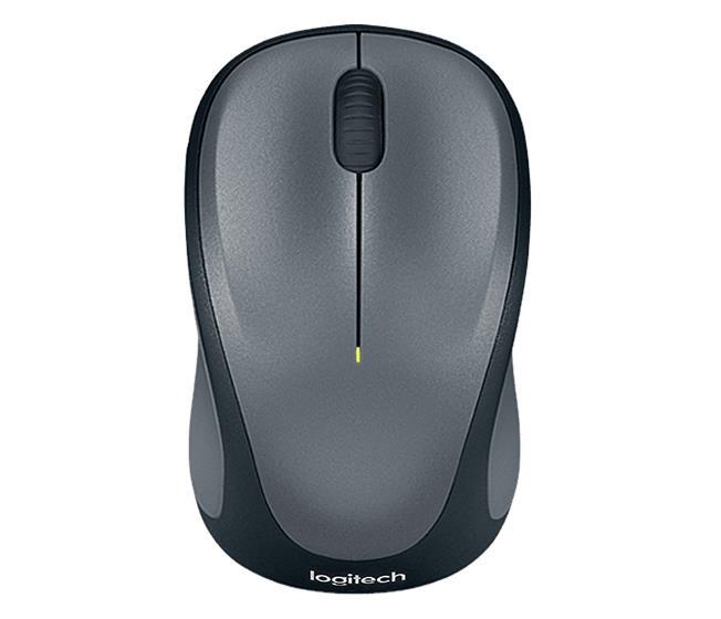 Mysz bezprzewodowa LOGITECH M235, czarna, szara