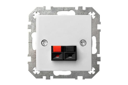 Gniazdo głośnikowe LIREGUS EPSILON, kolor biały
