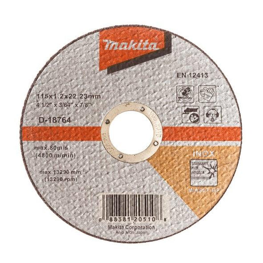 Tarcza tnąca Makita D-18764, 115 x 1.2 x 22.23 mm