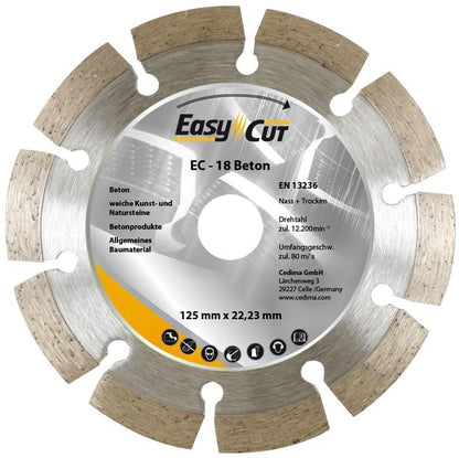 Tarcza diamentowa Cedima EC-18.1 125x22,23x1,9mm