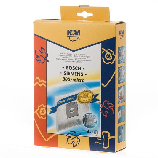 Worki do odkurzacza K&M B05 Mikro, 4 szt.
